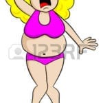 woman on scale crying-24906650-vector-illustration-of-a-overweight-woman-on-bathroom-scale