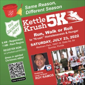 A flyer for the kettle krush 5 k.