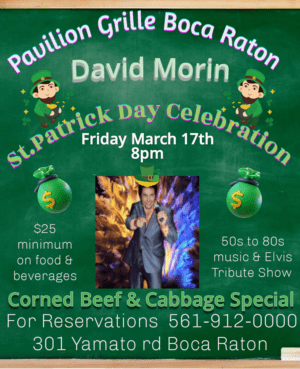 A poster for the st. Patrick 's day celebration