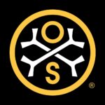 A black and yellow logo for the os.