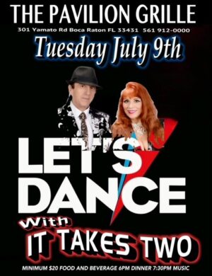 A poster for the show let 's dance with it takes two.