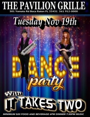 A dance party with it takes two