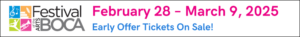 A pink and blue banner with the words february 2 8 th.